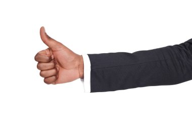 Başparmak kadar başarılı bir iş adamı işaretidir