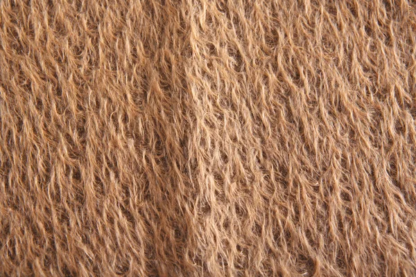 Textuur van beige angora wollen doek — Stockfoto