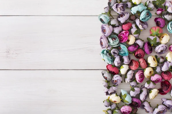 Mängd hår gummi dekorerad med blommor — Stockfoto