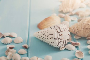 Deniz mavi ahşap, deniz tatil arka plan üzerinde