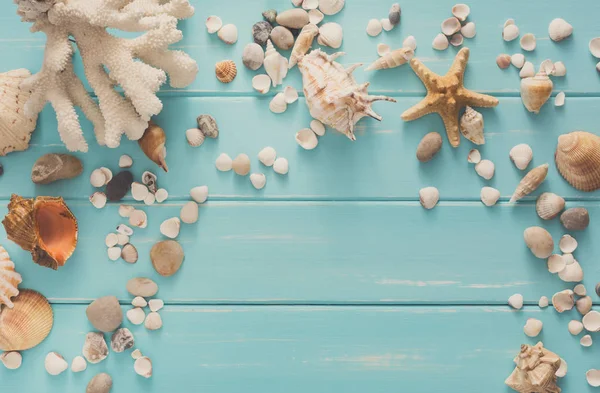 Deniz mavi ahşap, deniz tatil arka plan üzerinde