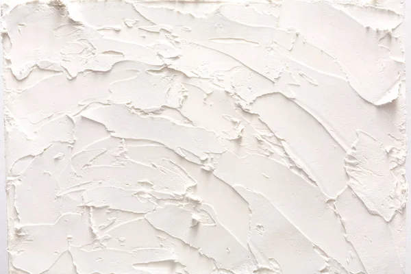 装飾的なプラスター テクスチャ、白い救済背景 — ストック写真