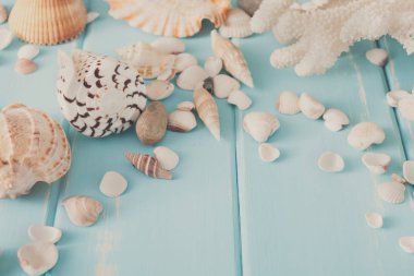 Deniz mavi ahşap, deniz tatil arka plan üzerinde