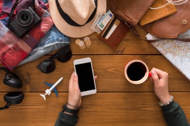 Seyahat planlama ve teknolojileri kavramı