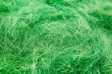 Yün doku yakın çekim yeşil keçeli