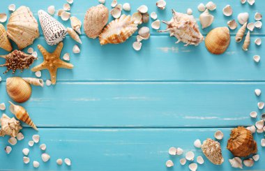 Deniz mavi ahşap, deniz tatil arka plan üzerinde