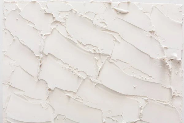 Beyaz tuğla duvar, sıva desen dokulu — Stok fotoğraf