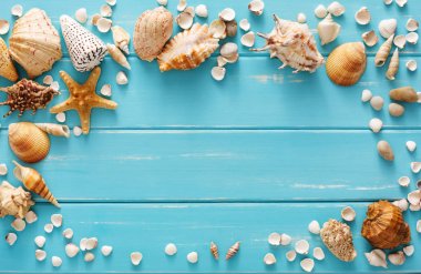 Deniz mavi ahşap, deniz tatil arka plan üzerinde