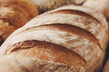Ekmek doku arka plan, baget ekmek closeup