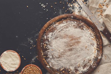 Ekmek fırın arka plan siyah