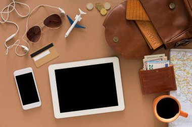 Seyahat hazırlıkları kavramı, kopya alanı