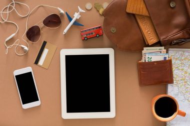 Seyahat hazırlıkları kavramı, kopya alanı