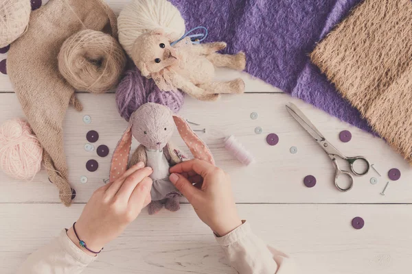 Vintage oyuncak, üstten görünüm yapma süreci