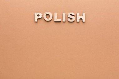 Word Lehçe bej renkli arka plan üzerinde