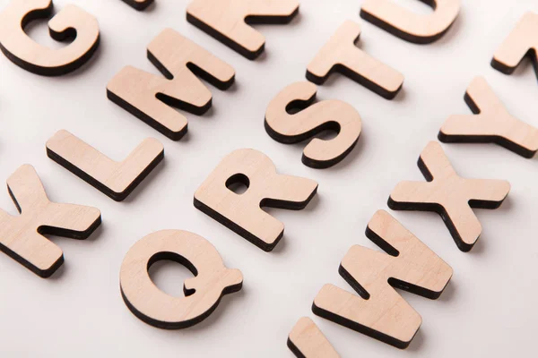 Podłoże drewniane litery angielskie — Zdjęcie stockowe