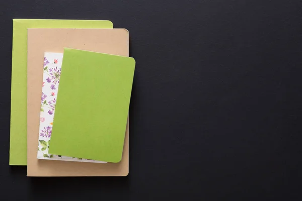 Mockup with set of various colorful notebooks — Stock Photo, Image