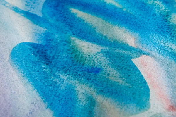 Watercolor paint brush strokes on paper texture — Stock Photo, Image