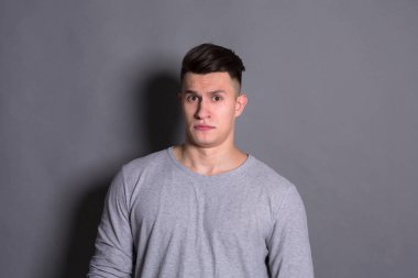 İnsani duygular, adam sıkıntı ifade negatif