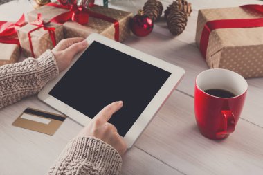 Online Kredi kartı ile alışveriş kadın