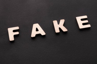 Word sahte siyah arka plan üzerine