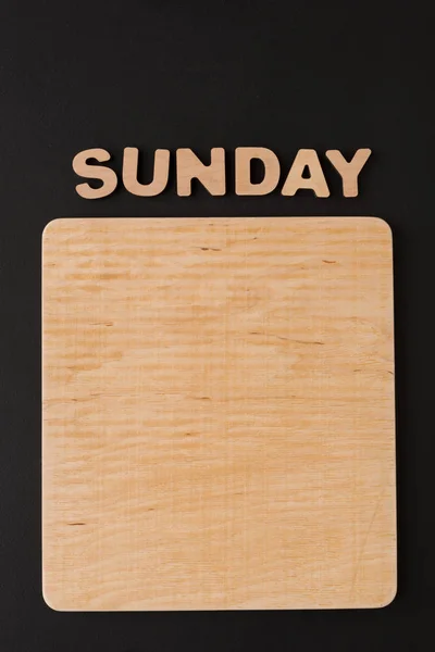 Word Sunday dengan papan kosong — Stok Foto