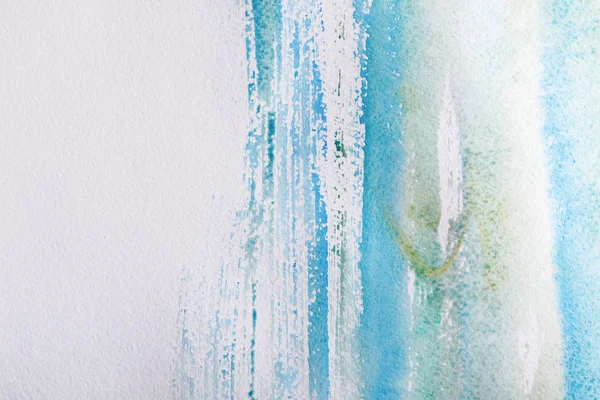 Blue watercolor hand painted background — Stock Photo, Image