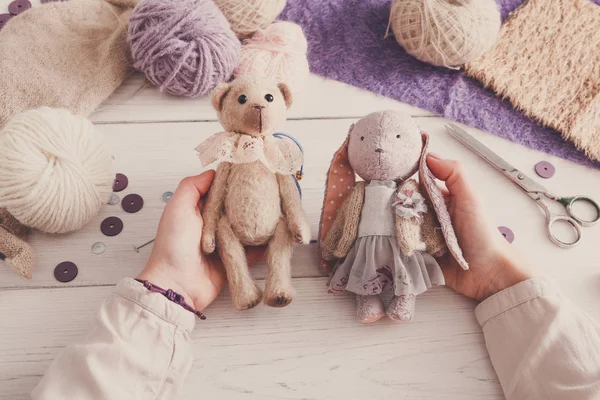 Vintage oyuncak, üstten görünüm yapma süreci