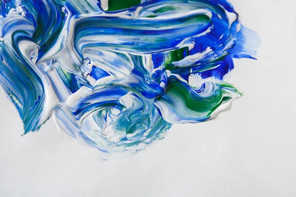 Tavolozza con colorata texture mista di colori ad olio — Foto Stock