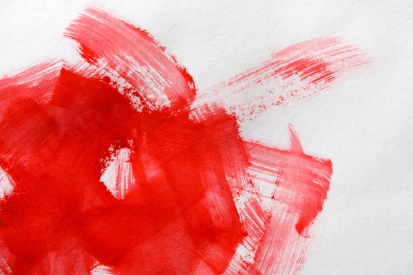 Watercolor paint brush strokes on paper texture — Stock Photo, Image