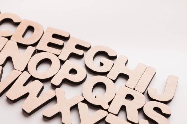 Ahşap İngilizce harfleri arka plan