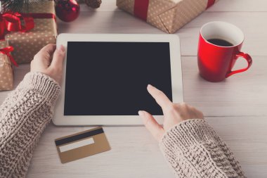 Online Kredi kartı ile alışveriş kadın