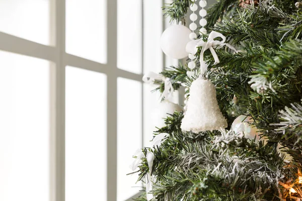 Modern christmas tree decoration background — Stock Photo, Image
