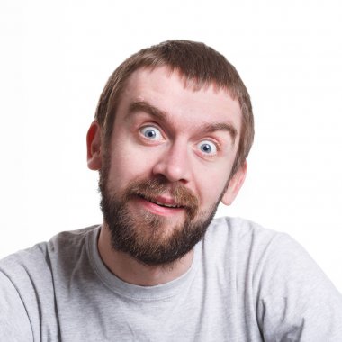 Şok haber. Hayret yüzündeki ifade adam merak ediyorum