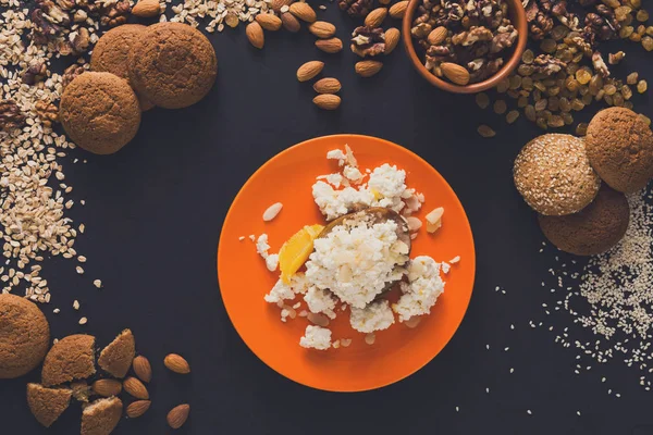 Sağlıklı kahvaltı - yulaf lapası, Natürmort