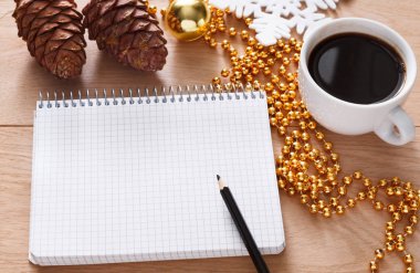 Noel planlama arka plan. Tatil için hazırlamak