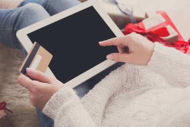 Online Kredi kartı ile alışveriş kadın