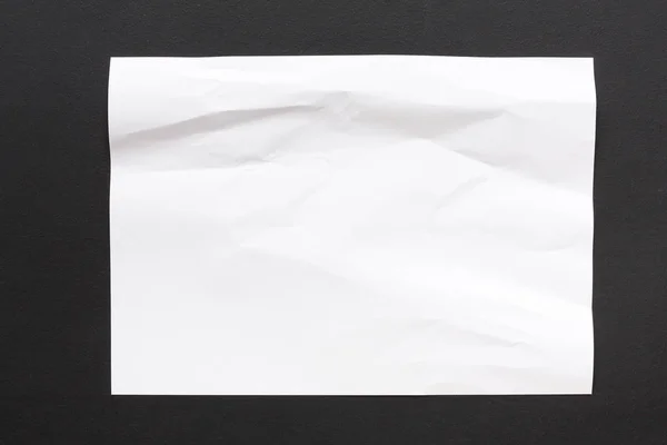 Papier blanc froissé fond — Photo