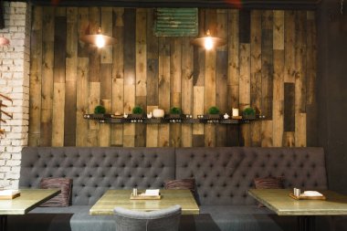 Antika ahşap çatı iç Restoran