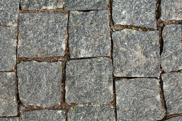 Granite cobblestoned pavement background — Stock Photo, Image