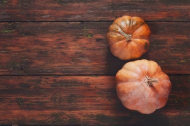 Güz pumpkins arka plan kopya alanı ile