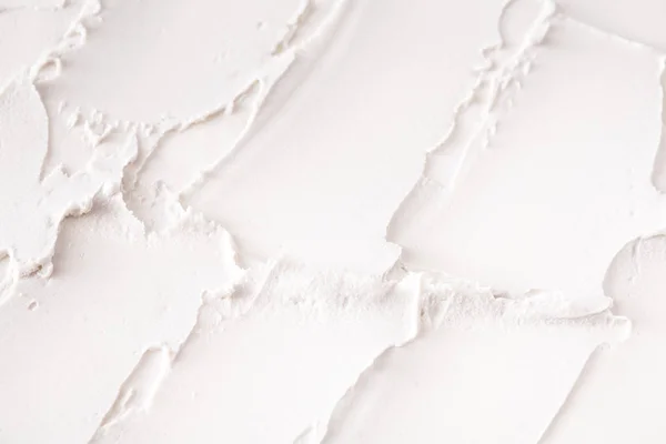 Parede de tijolo branco texturizado, padrão de estuque — Fotografia de Stock