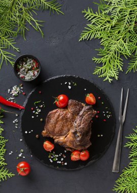 Kaburga eti karanlık plaka, üstten görünüm