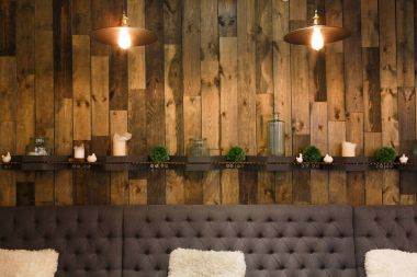 Antika ahşap çatı iç Restoran