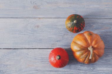 Güz pumpkins arka plan kopya alanı ile