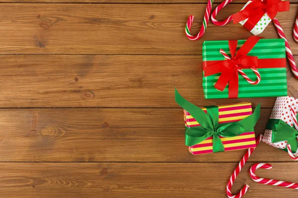 Neşeli Noel arka plan, üstten görünüm