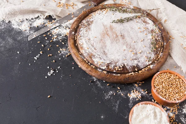 Ekmek fırın arka plan siyah