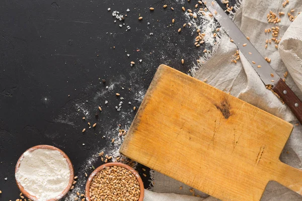 Ekmek fırın arka plan siyah