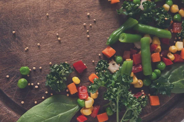 Egészséges táplálkozás, párolt zöldség mix — Stock Fotó