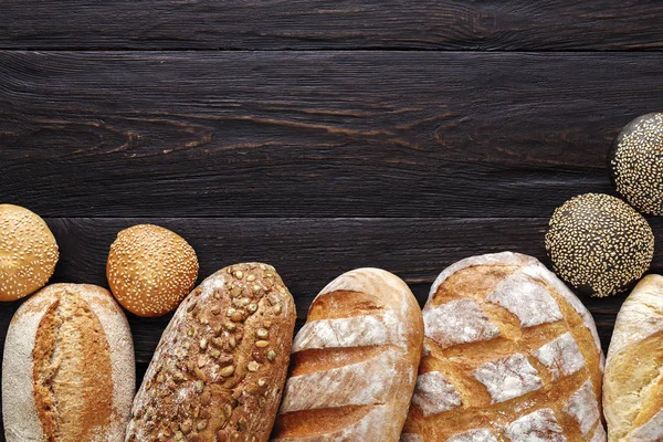 Fırın arka plan, siyah ekmek çeşitler