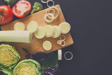 Sağlıklı gıda arka plan yemek